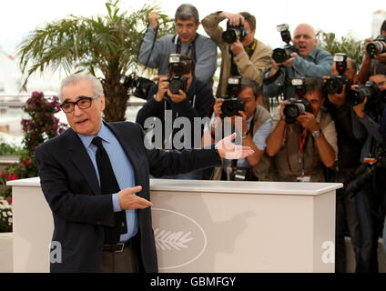 Directeur Martin Scorsese lors d'un photocall de la Fondation mondiale du cinéma au Palais des Festivals, à Cannes, France, lors du 62e Festival annuel du film de Cannes. Banque D'Images