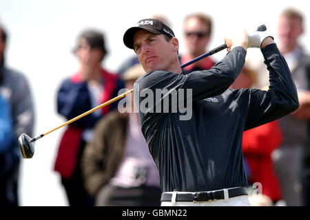 Golf - The Open Golf Championship - Sandwich - First Round.Jim Furyk des États-Unis en action Banque D'Images