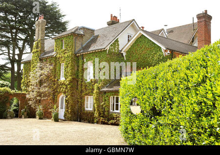 Le Vieux Rectory, la maison de campagne de Ken et Barbara Follett à Knebworth près de Stevenage, dans le Hertfordshire. Banque D'Images