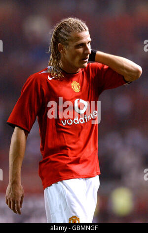 Football - Vodafone Cup - Manchester United / PSV Eindhoven. Diego Forlan, Manchester United Banque D'Images