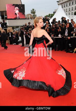 Frederique Bel arrive à la première "Bright Star", au Palais de Festival pendant le 62e Festival de Cannes, France. Banque D'Images