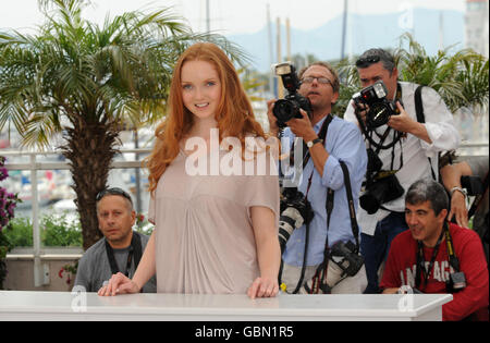 Lily Cole assiste à un photocall pour le film l'Imaginarium du Docteur Parnassus au Palais de Festival de Cannes, pendant le 62e Festival de Cannes, France. Banque D'Images