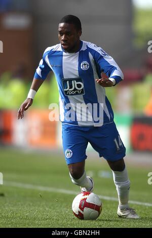 Soccer - Barclays Premier League - Wigan Athletic / Bolton Wanderers - JJB Stadium. Charles n'Zogbia, Wigan Athletic Banque D'Images