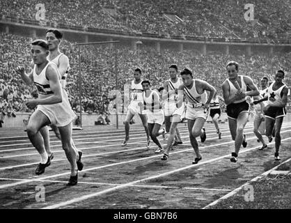 Athlétisme - Jeux Olympiques de Berlin - Men's 4x400m relais - Final Banque D'Images