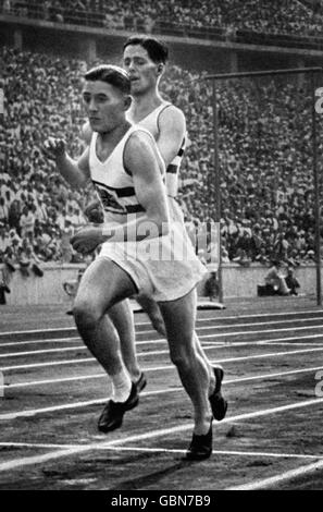 Athlétisme - Jeux Olympiques de Berlin - Men's 4x400m relais - Final Banque D'Images