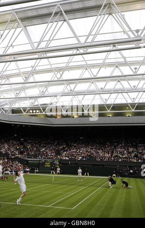 Tennis - Centre Court Celebration - All England Lawn Tennis et croquet Club Banque D'Images
