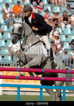 Sports équestres - Jeux Olympiques d'Athènes 2004 - trois jours de saut d'obstacles Concours complet Banque D'Images