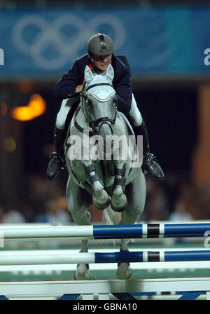 Sports équestres - Jeux Olympiques d'Athènes 2004 - trois jours de saut d'obstacles Concours complet Banque D'Images