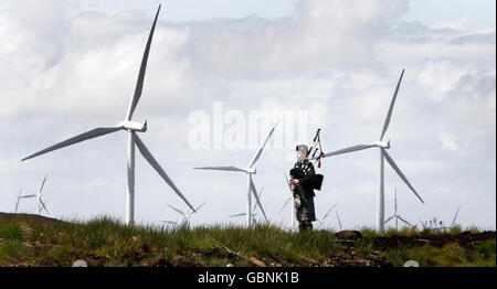 Whitelee d'éoliennes à East Renfrewshire ouvre officiellement Banque D'Images