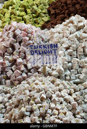 Stock de voyage - Istanbul - Turquie.Un délice turc à vendre dans la zone du marché du Grand Bazar, Istanbul Banque D'Images