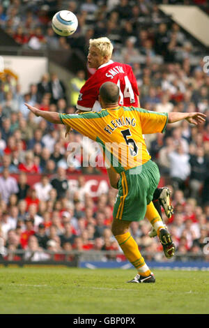 Soccer - FA Barclays Premiership - Manchester United v Norwich City Banque D'Images