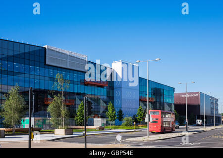 Ici l'est quartier numérique, Hackney, Londres, Angleterre, Royaume-Uni Banque D'Images