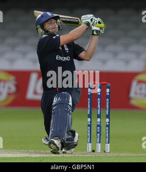 Luke Wright, en Angleterre, a participé au match d'échauffement de la coupe du monde de Twenty20 à Lords, Londres, Banque D'Images