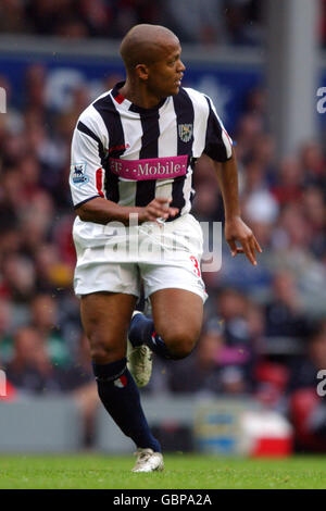 Soccer - FA Barclays Premiership - Liverpool / West Bromwich Albion. Robert Earnshaw, Albion de West Bromwich Banque D'Images