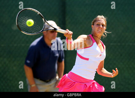 Tennis - le Trophée AEGON 2009 - troisième jour - Centre de tennis de Nottingham. Maria Elena Camerin en Italie Banque D'Images