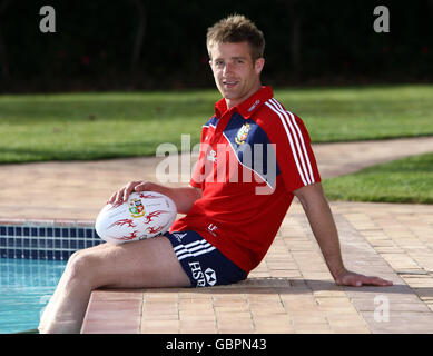 Luke Fitzgerald pose une photo à l'hôtel TEAM de Bloemfontien, Afrique du Sud. Banque D'Images