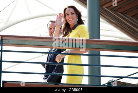 Londres, Royaume-Uni. 07Th Juillet, 2016. Londres, Royaume-Uni. 7 juillet, 2016. La duchesse de Cambridge Le tournoi de Wimbledon 2016 Le tournoi de Wimbledon 2016 Le All England Tennis Club, Wimbledon, Londres, Angleterre 07 juillet 2016 Demi-finales simple dames Le All England Tennis Club, Wimbledon, Londres, Angleterre 2016 Allstar Crédit : photo library/Alamy Live News Banque D'Images