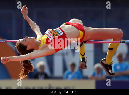 Amsterdam, Pays-Bas. 07Th Juillet, 2016. Ruth Beitia d'Espagne participe au saut en hauteur femmes finale aux Championnats d'Europe d'athlétisme 2016 au Stade Olympique d'Amsterdam, Pays-Bas, 07 juillet 2016. Photo : Michael Kappeler/dpa/Alamy Live News Banque D'Images