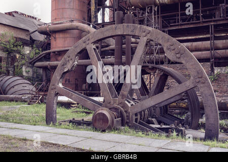 Ancien moulin bar fiche sur l'exploitation minière et l'usine métallurgique Banque D'Images