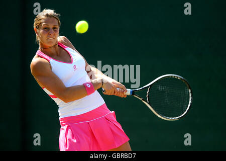 Tennis - le Trophée AEGON 2009 - troisième jour - Centre de tennis de Nottingham. Maria Elena Camerin en Italie Banque D'Images