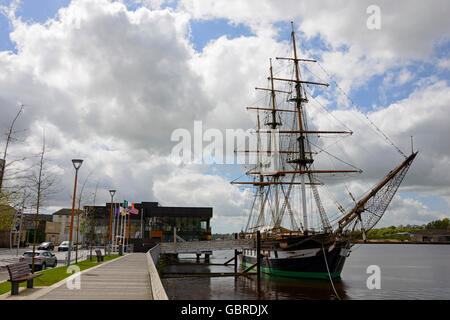 Dunbrody Famine Ship, New Ross, Irlande Banque D'Images