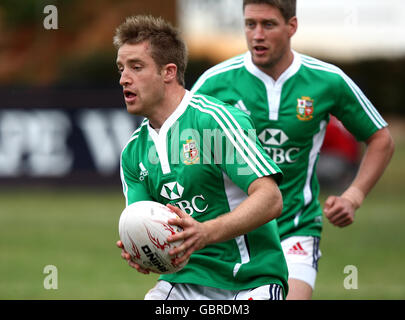 Luke Fitzgerald, Lions britanniques et irlandais, lors d'une session d'entraînement à l'école Northwood à Durban, en Afrique du Sud. Banque D'Images