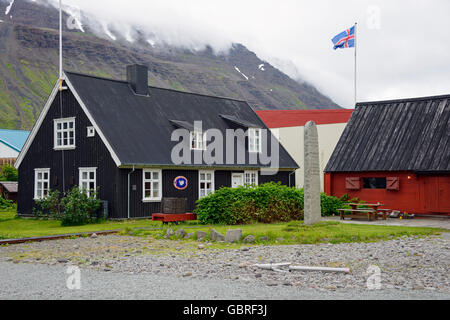 Krambudin Isafjordur, Islande, Isafjordur, Fjord / Isafjördur Banque D'Images