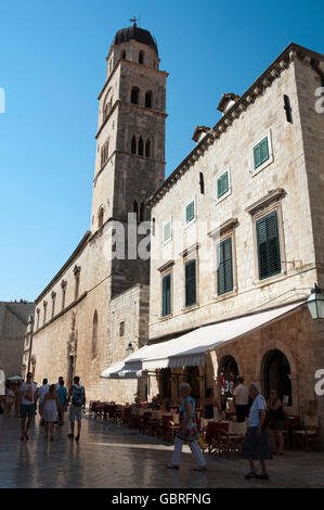 Monastère Franciscain, Old town, Dubrovnik, Dalmatie, Croatie Banque D'Images