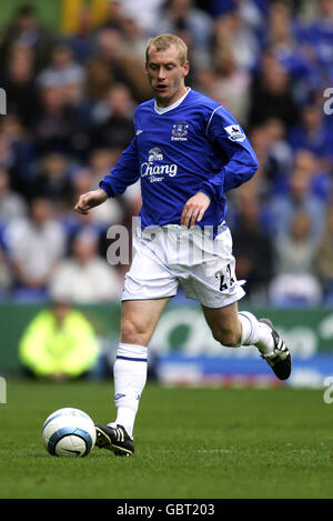 Soccer - FA Barclays Premiership - Everton c. Middlesbrough. Tony Hibbert, Everton Banque D'Images