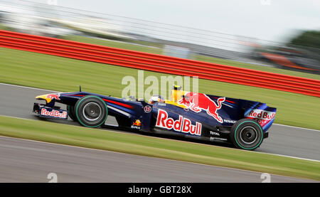 Courses automobiles - Championnat du monde de Formule 1 - Grand Prix de Grande-Bretagne - course - Silverstone.Sebastian Vettel de Red Bull, d'Allemagne, lors du Grand Prix britannique à Silverstone, dans le Northamptonshire. Banque D'Images