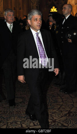 John Bercow, député, nouvellement nommé président de la Chambre des communes, lors de la procession des présidents à la Chambre des communes, dans le centre de Londres. Banque D'Images