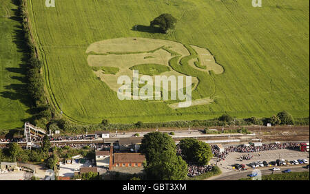 Mike Skinner crop circle Banque D'Images