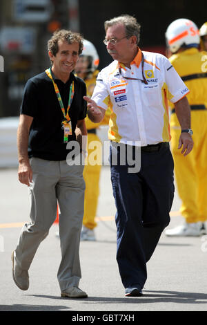 Course automobile Formula One - Grand Prix de Monaco - qualification - circuit de Monaco.Ancien pilote de Formule 1 Alain Prost Banque D'Images