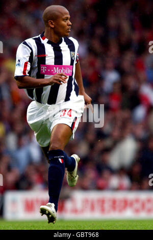 Soccer - FA Barclays Premiership - Liverpool / West Bromwich Albion. Robert Earnshaw, Albion de West Bromwich Banque D'Images