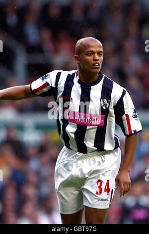 Soccer - FA Barclays Premiership - Liverpool / West Bromwich Albion. Robert Earnshaw, Albion de West Bromwich Banque D'Images