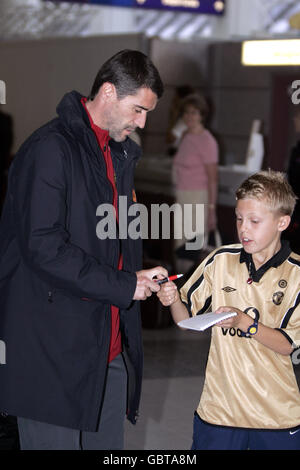 Football - Ligue des Champions - Groupe D - Olympique Lyonnais v Manchester United Banque D'Images