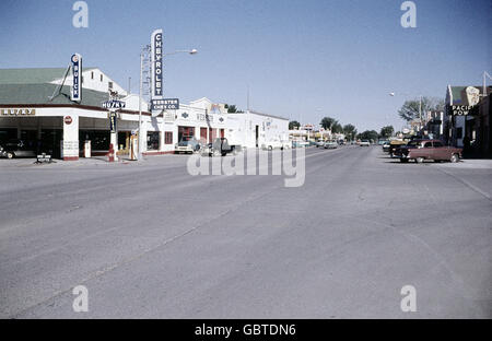 Géographie / voyage, États-Unis, Cody, Wyoming, domaine industriel, concessionnaire automobile Webster Chevrolet - Buick Company avec station-service, 1961, droits supplémentaires-Clearences-non disponible Banque D'Images