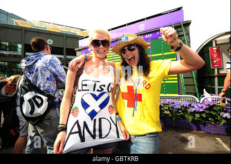 Tennis - 2009 de Wimbledon - jour neuf - Le All England Lawn Tennis et croquet Club Banque D'Images