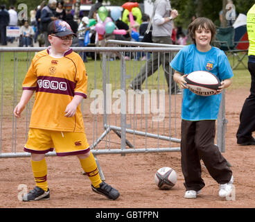 Rugby Union - Mela Festival - parc Kelvingrove Banque D'Images