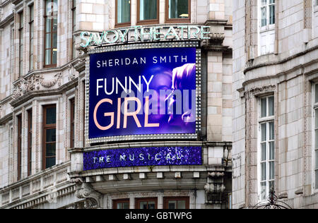 Londres, Angleterre, Royaume-Uni. Funny Girl, musicales avec Sheridan Smith au Savoy Theatre, Strand, Juillet 2016 Banque D'Images