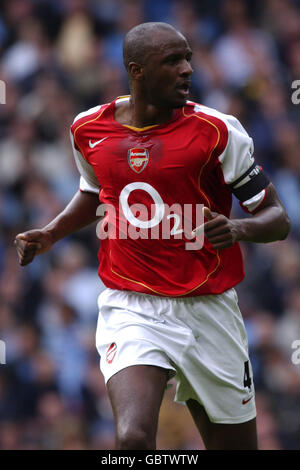 Football - FA Barclays Premiership - Manchester City / Arsenal. Patrick Vieira, Arsenal Banque D'Images