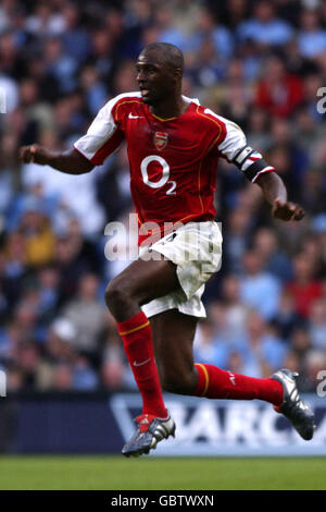 Football - FA Barclays Premiership - Manchester City / Arsenal. Patrick Vieira, Arsenal Banque D'Images