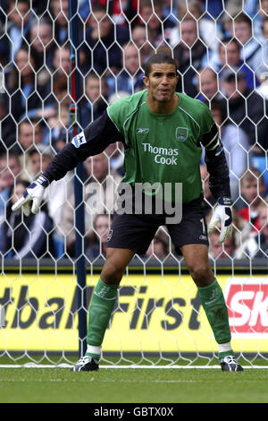 Football - FA Barclays Premiership - Manchester City / Arsenal.David James, gardien de but de Manchester City Banque D'Images