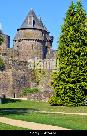 Château de Fougères en France Banque D'Images