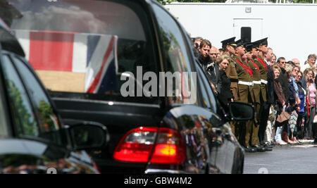 Rapatriement des soldats morts Banque D'Images