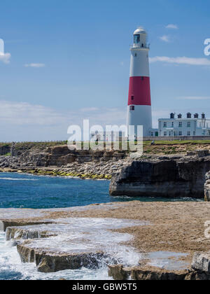 Portland Bill Lighthouse, l'Île de Portland, Dorset, England, UK Banque D'Images