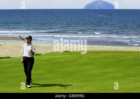 Tom Kite des États-Unis lors de sa troisième manche au championnat Senior British Open, Turnberry. Banque D'Images