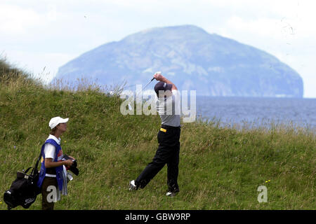 Tom Kite des États-Unis lors de sa troisième manche au championnat Senior British Open, Turnberry. Banque D'Images