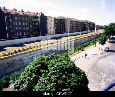Géographie / Voyage, Allemagne, Berlin, mur, vue de l'Ouest, années 1970, droits supplémentaires-Clearences-non disponible Banque D'Images