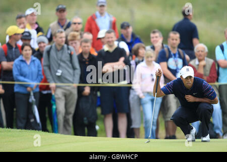 Golf - le championnat ouvert 2009 - Round One - Turnberry Golf Club. Tiger Woods, États-Unis Banque D'Images